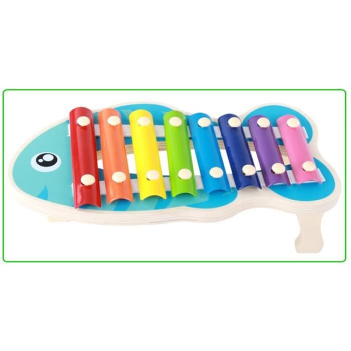 La couleur noire Xylophone de dessin animé, jouet éducatif pour Enfants