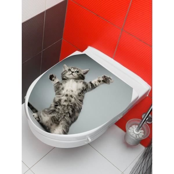 Sticker Abattant Wc Chat Cdiscount Maison
