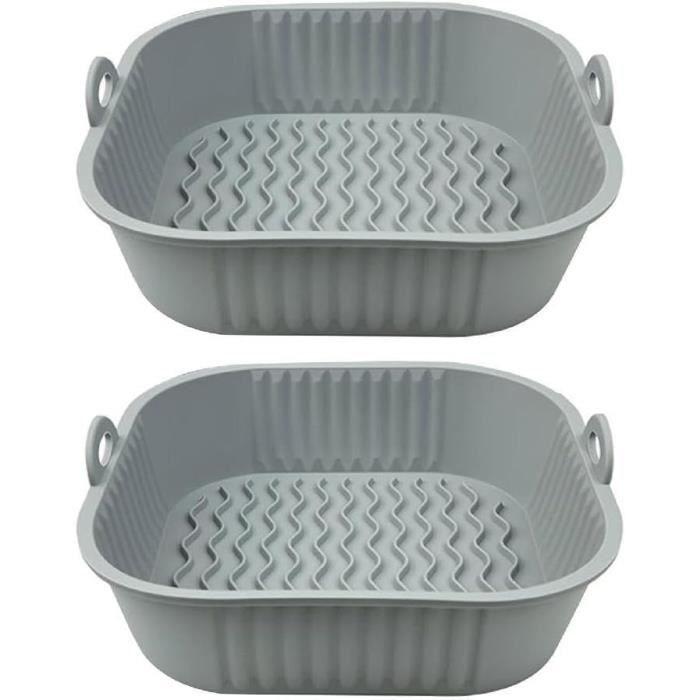 Lot de 4 plaques de cuisson en silicone de qualité alimentaire | Accessoires de cuisson ménagers faciles à nettoyer pour micro-ondes, four et friteuse à air comprimé Lot de 4 plaques de cuisson en silicone de qualité alimentaire | Accessoires de cuisson ménagers faciles à nettoyer pour micro-ondes, four et friteuse à air comprimé