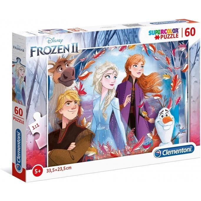 Puzzle - Clementoni - La Reine des Neiges 2 - 60 pièces - Multicolore ...