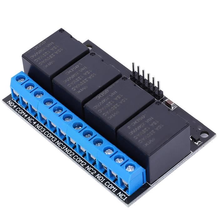 Système relais panneau interrupteur commande circuit LED bleu