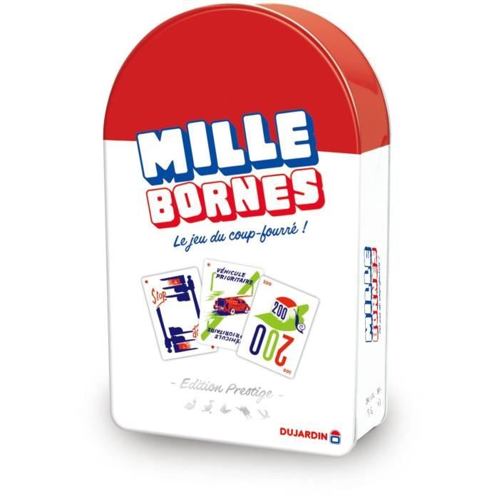 Jeu De Cartes Dujardin Mille Bornes Prestige – Boîte Métal, 2 à 8 Joueurs, Dès 6 Ans - vue 2