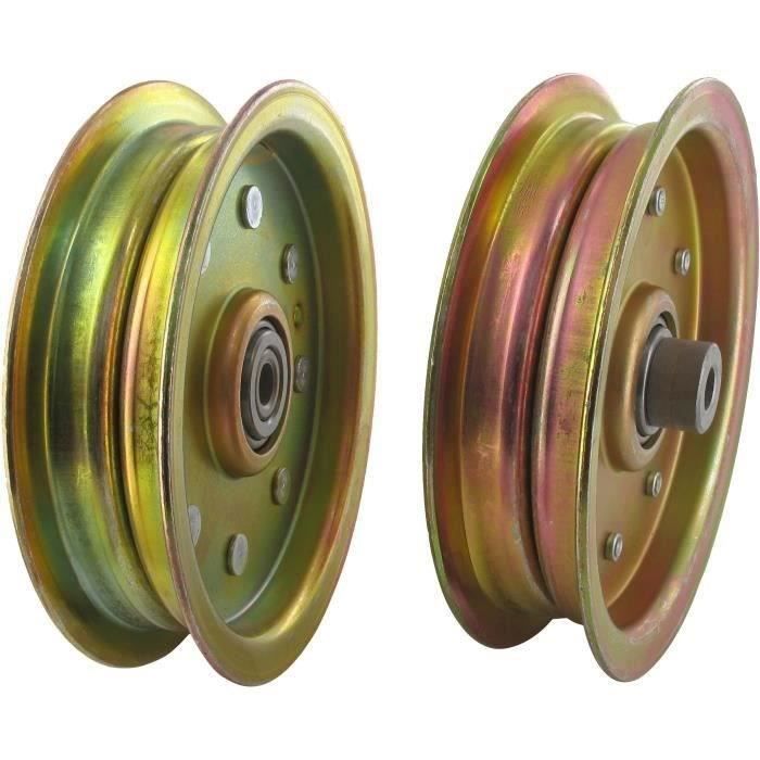 Poulie à gorge plate tout acier adaptable SCAG