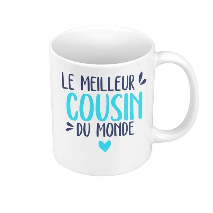 Tasse À Café En Céramique Avec Inscription « My Favorite Cousin Gave Me This Cadeau Pour Cousin Famille Reunion Anniversaire Saint Valentin Noel 325 Ml Blanc