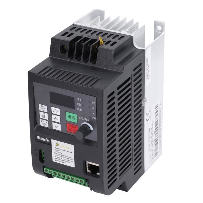 Variateur De Fréquence VFD Akozon 380V 1.5kW 4A – Contrôleur Moteur Triphasé – AT3-1500X