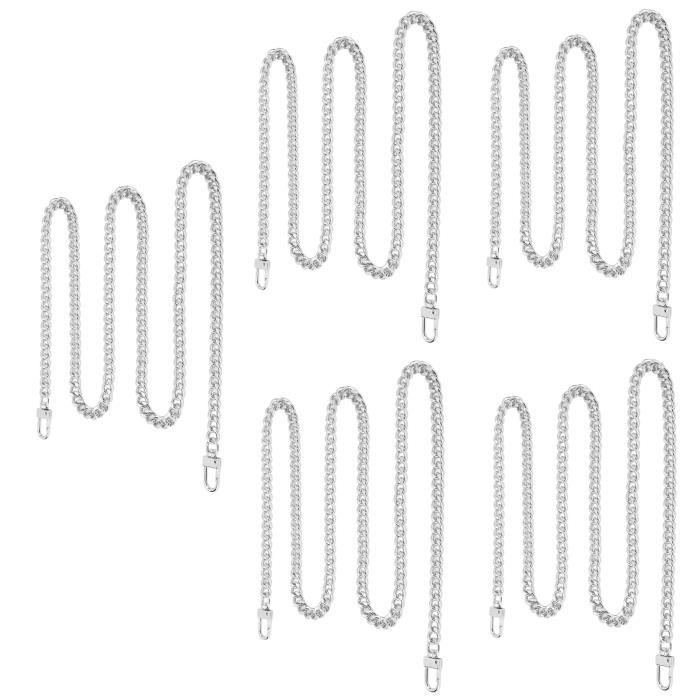 Lot De 100 Chaînes à Billes Colorées 12 Cm - Pour Porte-Clés, Décorations, Étiquettes - Métal Avec Boucles - 7