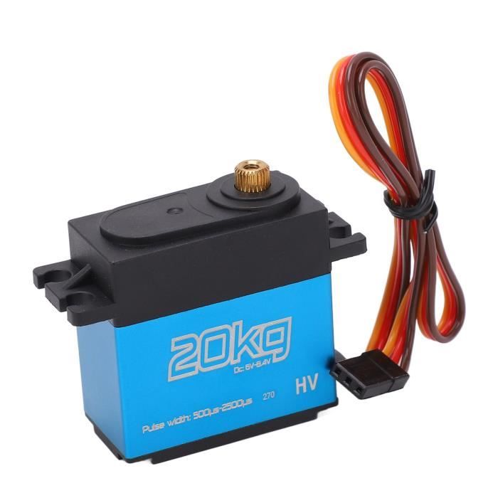 Dilwe Servomoteur RC 2 Pièces Servomoteur 12g Plastique RC Moteur De Direction Pour SCX24 1/24