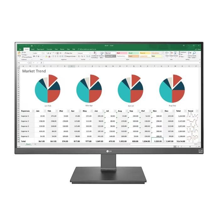 ECRAN LG 27 TV LED IPS 16:9 4K 3840x2160 2xHDMI DisplayPort USB-C 5ms PIED Pivot 27UK670P-B Noir