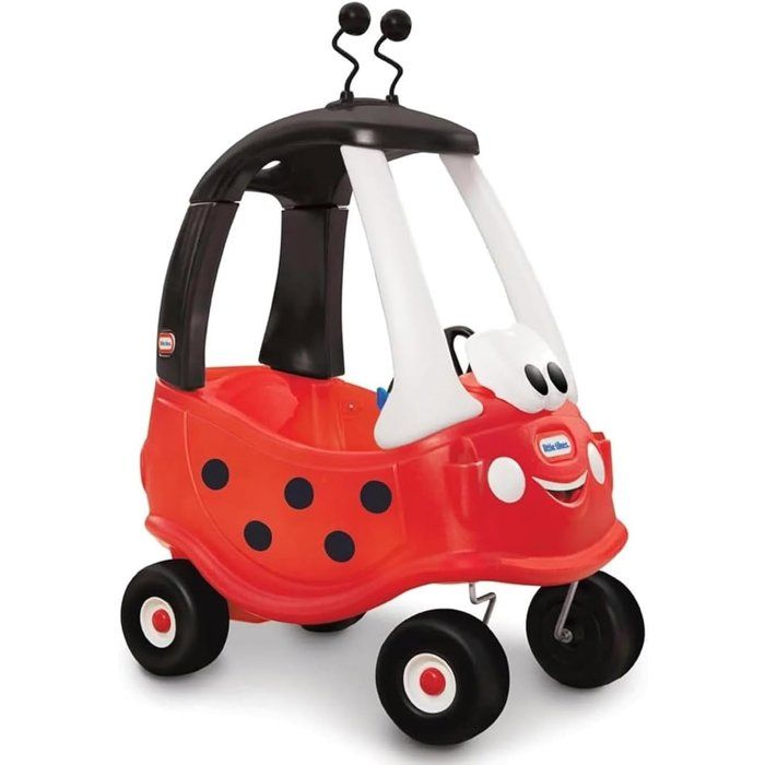 Voiture à bascule Little Tikes Cozy Coupe Ladybug avec portes klaxon et plancher amovible et Neuf - vue 3
