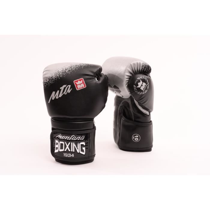 Gants De Boxe Montana Sparring 16 Oz - Cuir Vachette, Mousse Absorbante, Fermeture Scratch - Pour Entraînement, Mixte Adulte