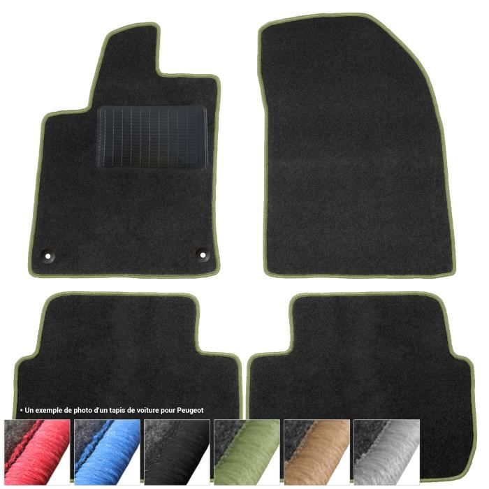 Tapis De Sol Sur Mesure Pour Citroën Berlingo III XL (2018 Et +) – 4 Pièces En Velours – Antidérapants, Renfort Talon