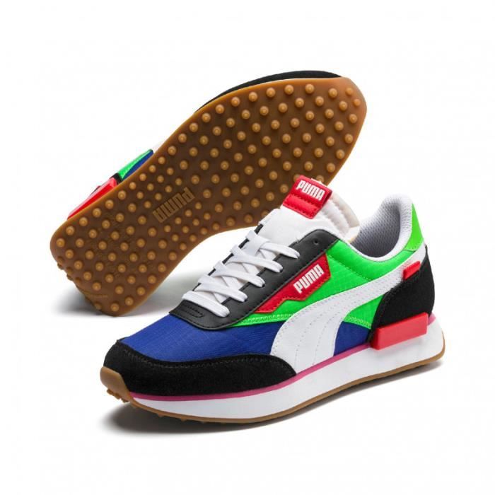 basket puma jaune fluo