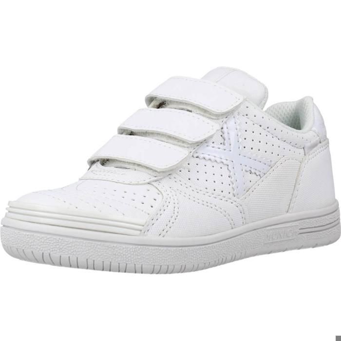 Munich Munich G-3 Kid VCO – Chaussure enfant garçon blanche tige synthétique lacets