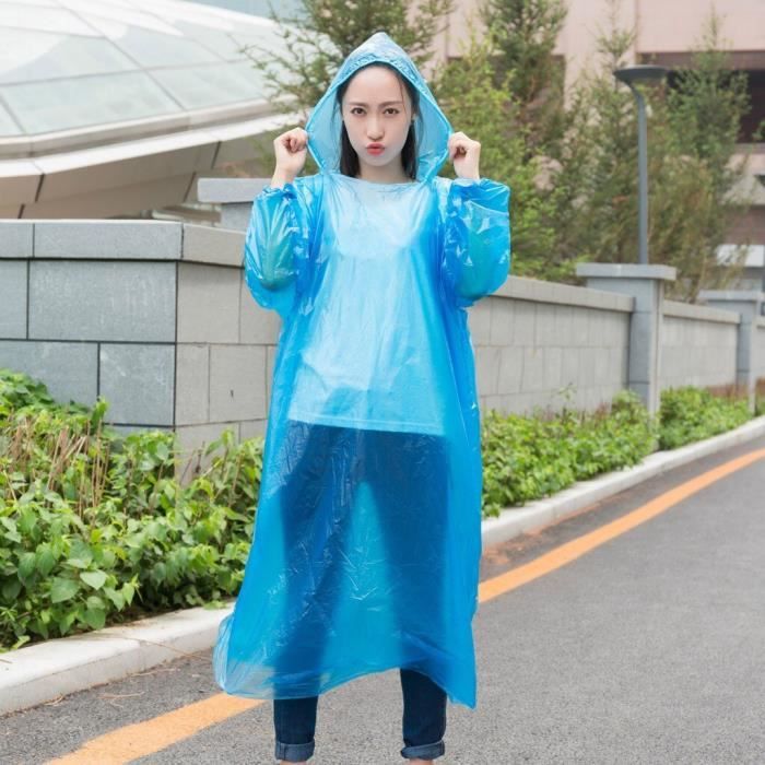 Ponchos Pluie Jetables Travelfreund Lot De 8 - Capes Transparentes Imperméables Unisexe
