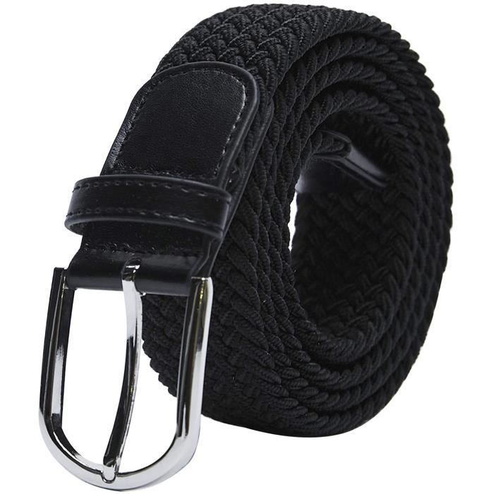 Cintura Elastica Intrecciata In Tessuto Unisex Gloop, Comoda E Regolabile, Larghezza 3,5 Cm