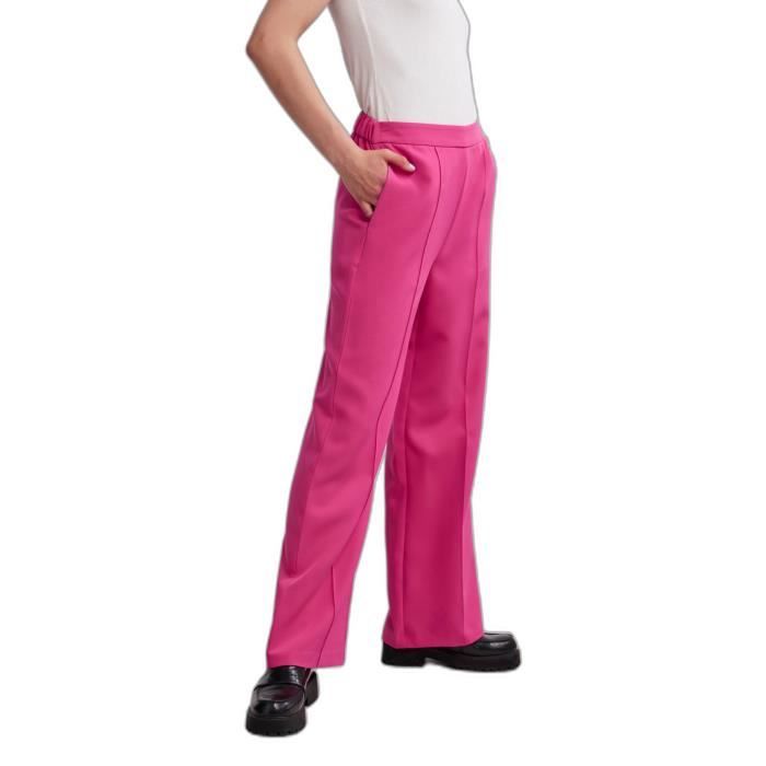 Pantalon large femme Pieces Bossy - beetroot purple - XL
