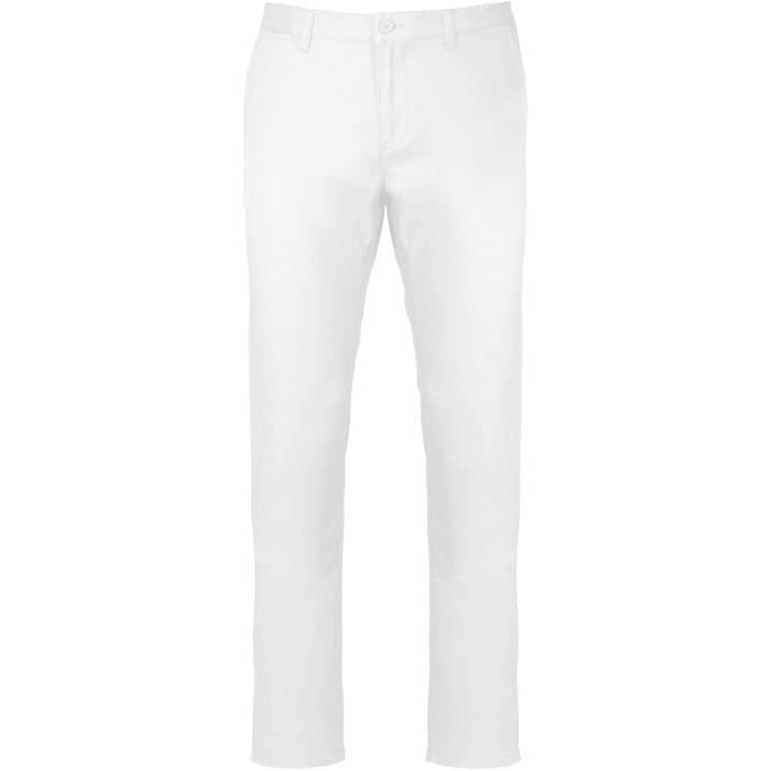 Pantalon Chino Homme Kariban - Taille 38 - Vert Clair En Coton - Occasion Parfait état