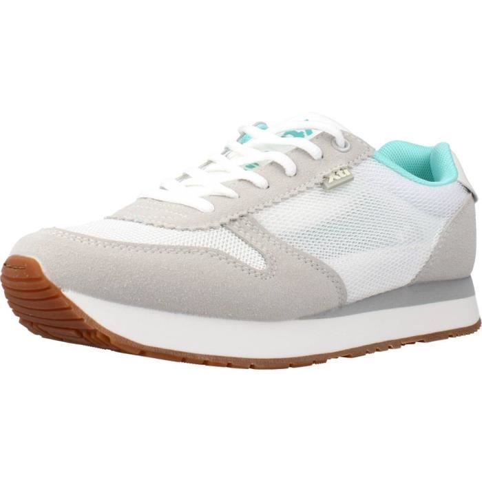 Basket Xti 135119 Blanc XTI Femme Lacets Blanc Cdiscount Chaussures