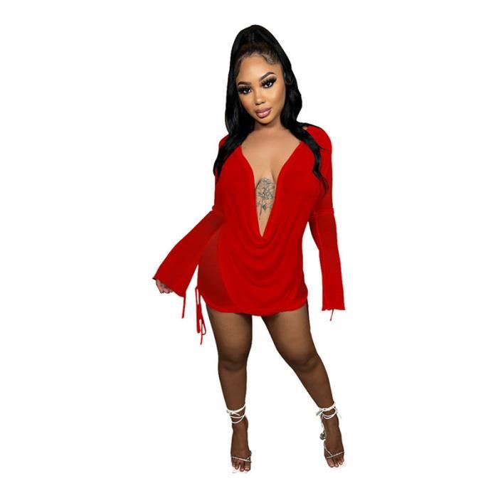 Robe avec sales piece transparente