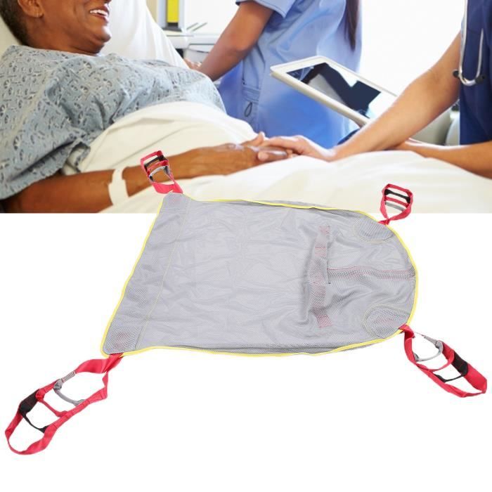 Harnais De Levage Pour Personnes âgées Ou à Mobilité Réduite - Capacité 500 Lbs (227 Kg) | Compatible Lève-personne, Ouverture Hanche, 6 Longes Ajustables | Taille L