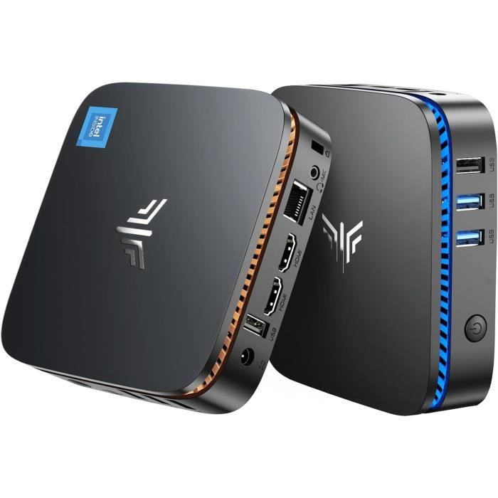 NiPoGi Mini PC – Alder Lake N 95 – 16 Go DDR4 1TB – M.2 NVMe SSD – 4K @60HZ HD Dual Display