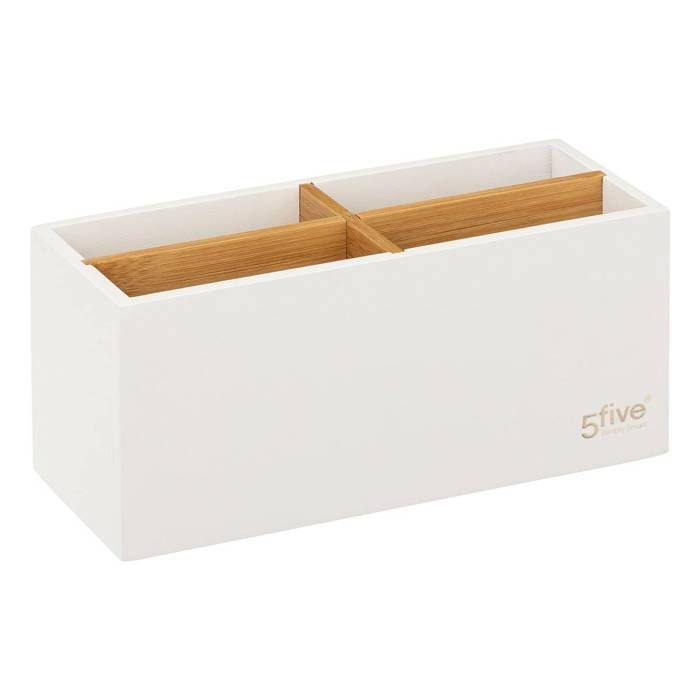 Boîte à Farine Naturéo 5five - Céramique Blanche - Élégante Et Pratique Cuisine