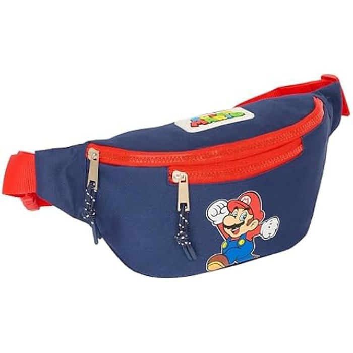 Sac Banane Spiderman Attack Safta - Poche Extérieure, Réglable, Pour Enfants Et Ados - Noir