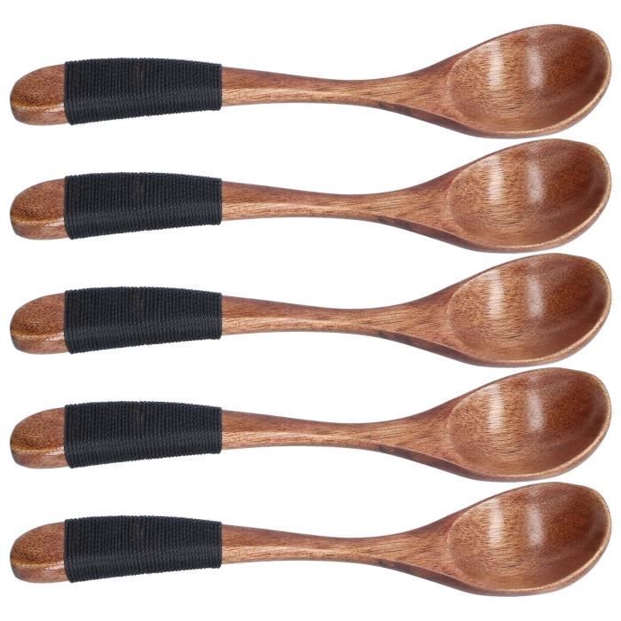 Cuillère à Soupe Titane IBasingo - Long Manche 19.5cm - Léger 63g - Pour Cuisine Camping - Lavable