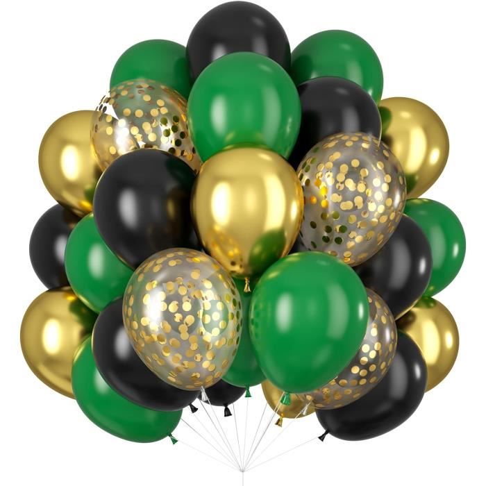 Guirlande De Ballons Noirs Et Dorés Pour Anniversaire - Remi[m4210] - Maison