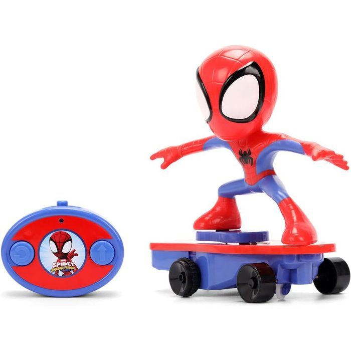 Jada Figurine Marvel Spidey Radiocommandé Skateboard Dès
