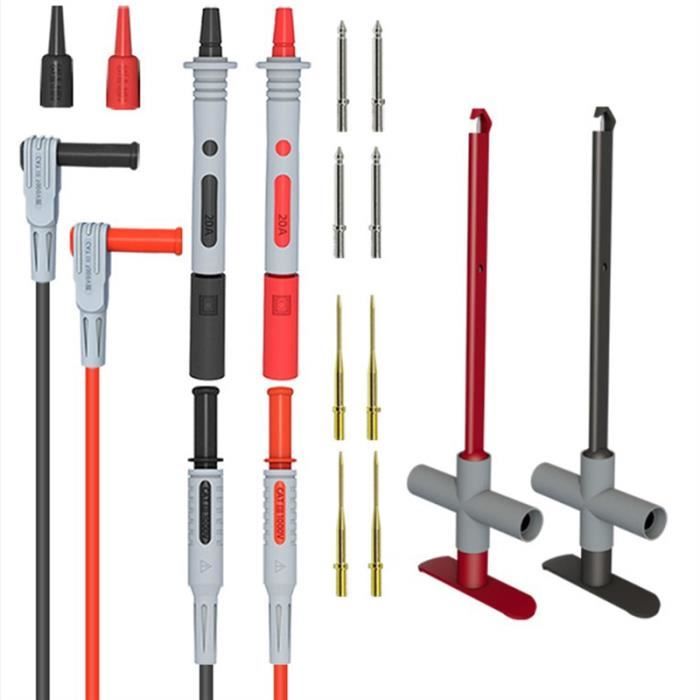 Kit 2 Pièces Sonde De Perforation Multimètre Pince Test Automobile - P5010 Avec Aiguille Acier Inoxydable