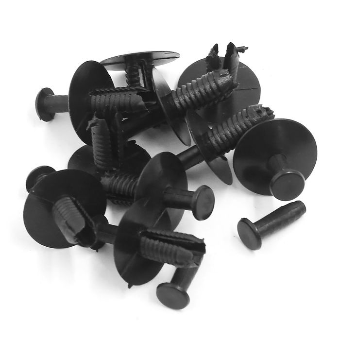 Sourcing Map 100pc 5mm Blanc Trou Aile Auto Rivet