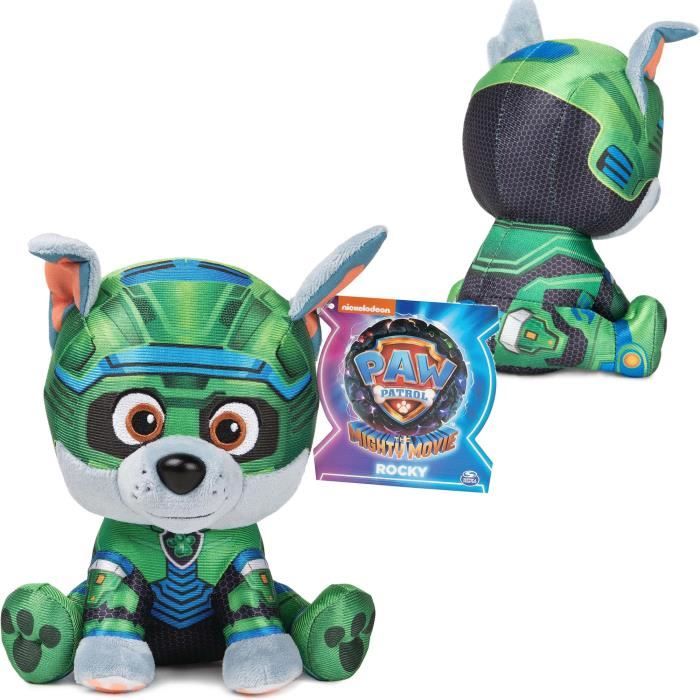 Paw Patrol The Movie 2 mascotte Rocky peluche douce 17 cm - Cdiscount Jeux - Jouets