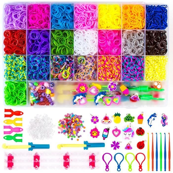Kit de 6800 élastiques torsadés créatifs pour loisirs créatifs, kit de ...
