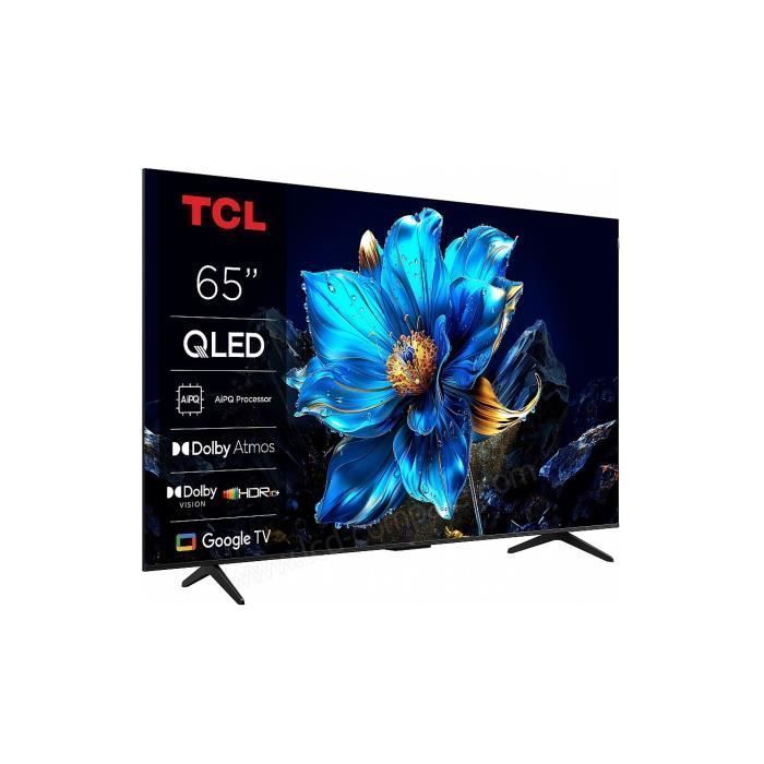 TCL 65T69C 65" 165 cm QLED Direct LED TV 4K HDR TV Smart Google TV Dolby Vision & Atmos Game Master Motion Clarity Compatible Google Assistant & Alexa - vue 6