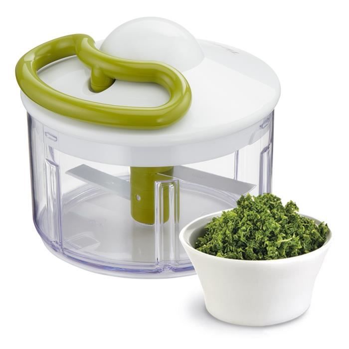 Tefal K1330404 Hachoir 5 sec manuel 500ml, Lames acier inoxydable haute qualité, Découper, Hacher, Mixer, Cuisine rapide et facile