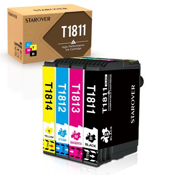 Kit CARTUCCE RICARICABILI AUTO-RESET Con Inchiostri 400ml E Siringhe Per Epson XP-205, XP-202, XP-302 E Altri