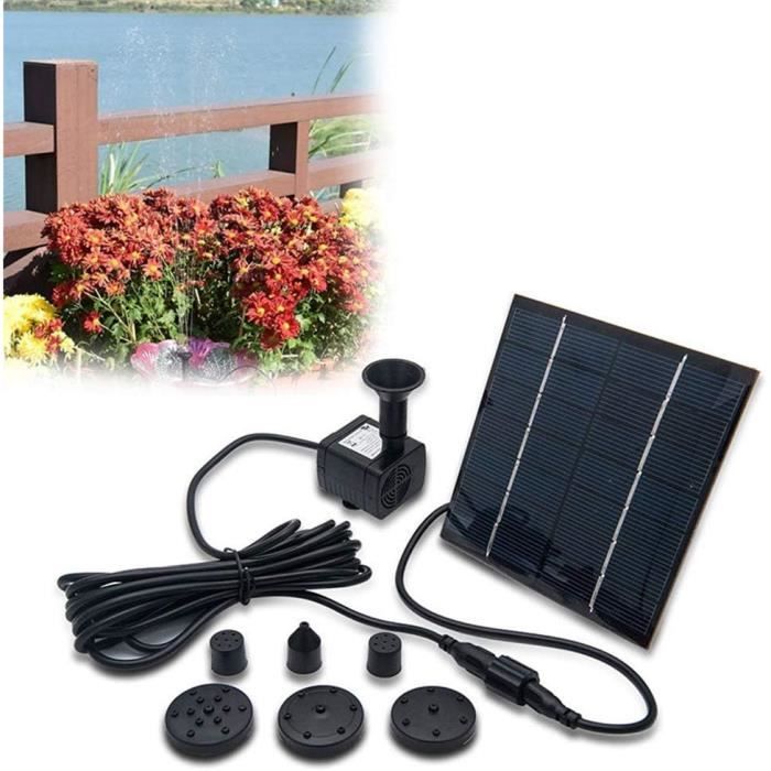 Pompe à Air Solaire Pour Bassin/aquarium - Aérateur Flottant Avec Pierre à Bulles - Énergie Solaire Autonome