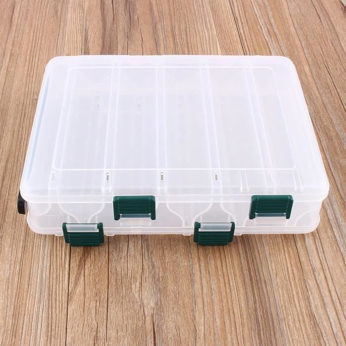 Boîtes de pêche Boîte de rangement en plastique durable d'appâts de