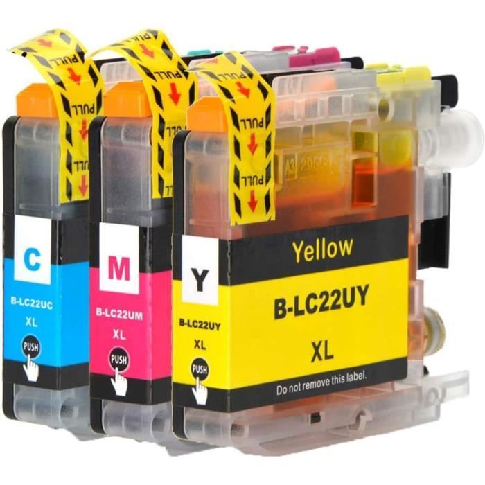 Lot De Cartouches D'encre Compatibles (non-OEM) Pour Imprimante Brother MFC-255 - Modèles LC1100 XL