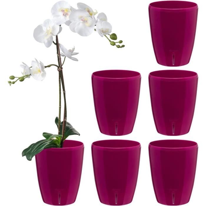 Pot Panier Noir en Plastique pour Orchidées Épiphytes - Support Aéré