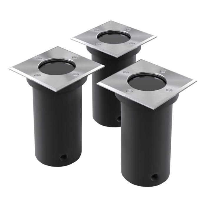 vidaXL 3x Lampe de Sol Lampe d'Extérieur Luminaire Lampe Éclairage de Jardin 40394