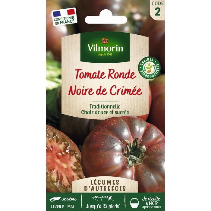 Comparer les prix de VILMORIN Tomate noire de Crimée Sachet de graines