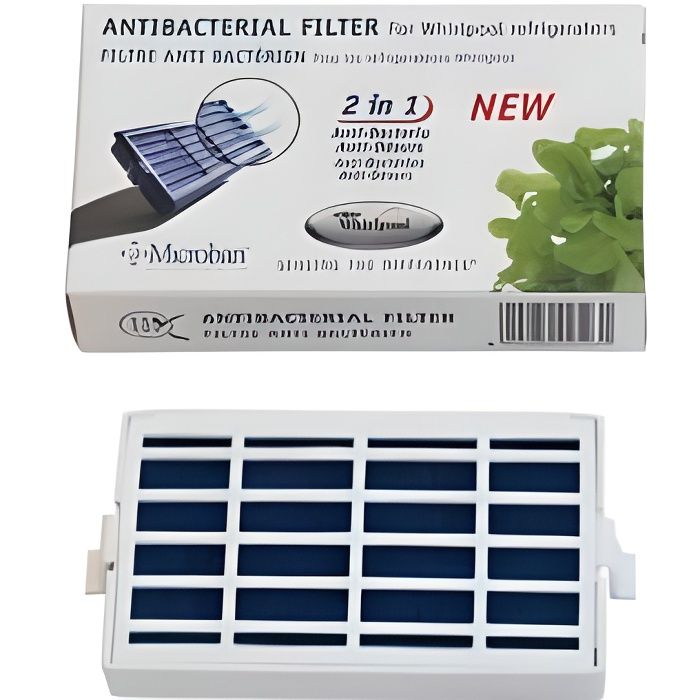 Compatible avec Whirlpool anti-bactérien réfrigérateur Filtre Air Pack de 2