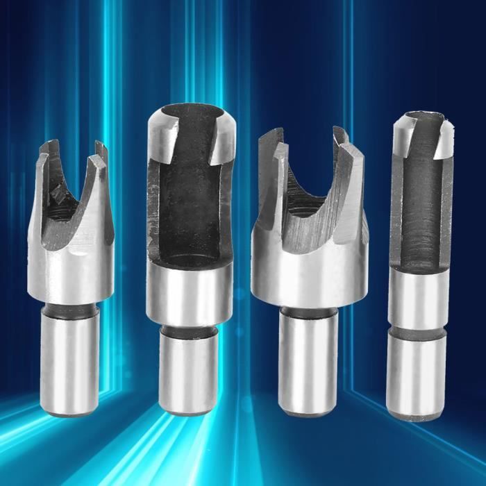 4pcs Fraise à Ébavurer Chanfreiner Outil D'ébavurage Revêtu De Titane Foret En HSS Conique 90 Foret A Fraise Pour Aluminium Bois Et Plastique 95929101