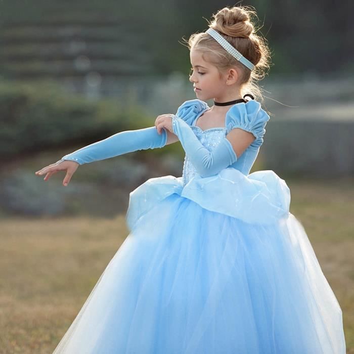 Robe de déguisement princesse bleu pour enfant 2-3 ANS - Cdiscount
