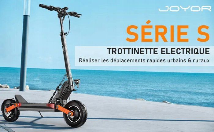 Trottinette électrique Joyor S10-S 2000W 60V 18AH Double frein  moteur-hydraulique+Casques - Trottinette électrique - Achat & prix