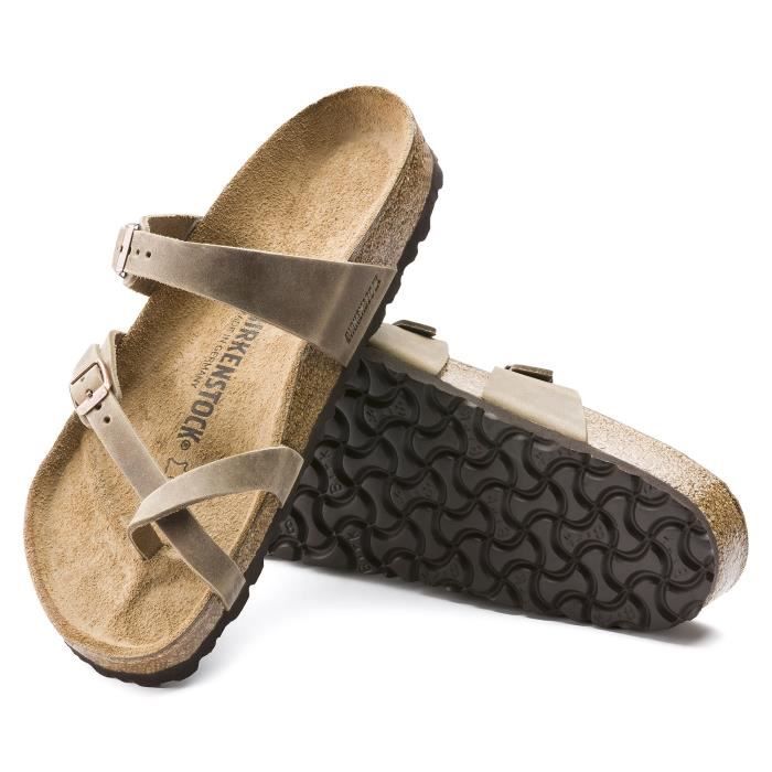 Sandales Birkenstock Mayari en cuir marron pour femme Pointure 35