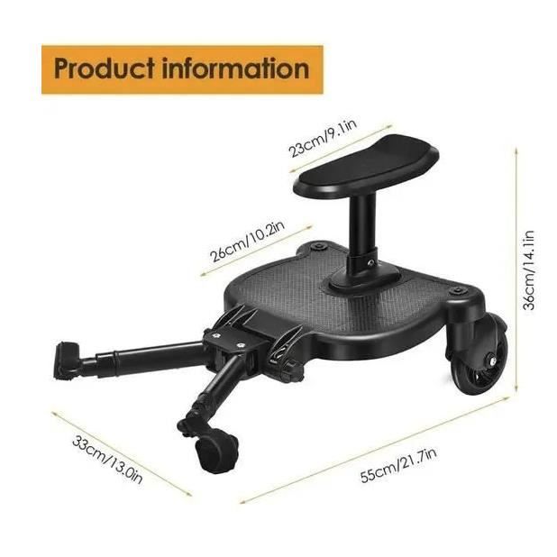 SINSEN Pédale de Poussette Marche Pied Poussette, Plateforme Universelle  Skate, Confort marchepied pour Maison et Jardin et amél - Cdiscount  Puériculture & Eveil bébé