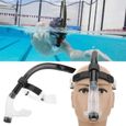 tuba entièrement sec, tube respiratoire à chargement frontal pour l'entraînement à la natation, changement d'air libre sous l'eau,-2